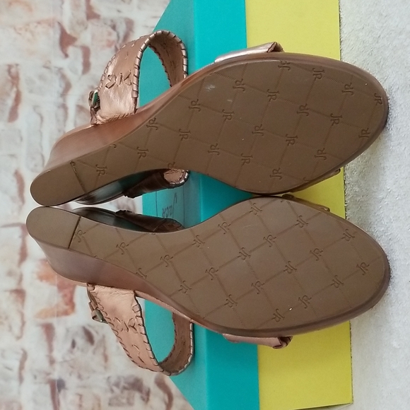 New Jack Rogers Vanessa Stacked Heel Wedge Sandals - Picture 6 of 9